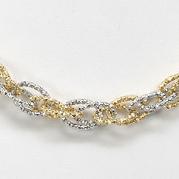 Gold and Silver Double Link Chain - Picture 6 of 6